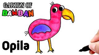 How to draw Opila Bird from Garten of Banban | Yulka Art