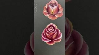 Colour combinations Rose painting tutorial for beginners step by step|rose painting ideas#sorts#art