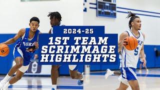 Duke Basketball 2024-25: 1st Team Scrimmage Highlights!!