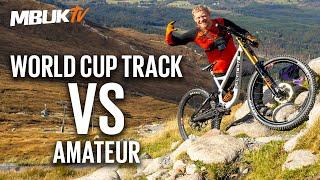 Taking on a terrifying World Cup DH track for the 1st time