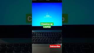Cleaning up laptop | laptop slow working | laptop not working #shorts