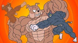 Mutxo #5 Cartoon: Spike, Tom And Jerry Muscle growth [Fan-Animation]