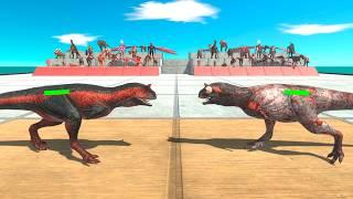 Red Team vs Zombie Itself - Animal Revolt Battle Simulator