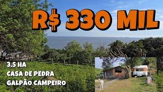 [642] CHÁCARA DA LAGOA COM GALPÃO RÚSTICO, POMAR AMPLO, E CASA DE PEDRA - 35.000 M² - R$ 330 MIL