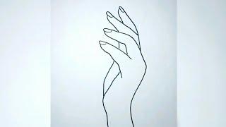 رسم سهل/رسم يد بطريقة سهلة ومحترفة/تعلم الرسم/ Draw a hand easily