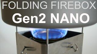 Gen2 Firebox Nano! Even More Adapted To Trangia Spirit Burner Use.