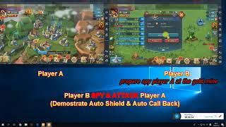 Lords Mobile Auto Shield & Call Back Troops While Detected Attack or Spy Alert