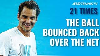 21 UNIQUE Tennis Shots That Bounced Back Over The Net!