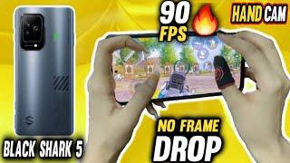 BLACK SHARK 5 PUBG TEST & HANDCAM - BEST 90 FPS MOBILE FOR PUBG 