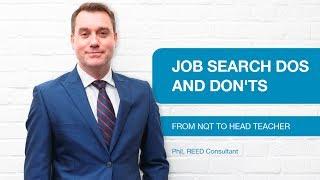 Reed Education - Job search dos and don'ts