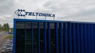 Drone flight inside Teltonika EMS manufacturing facility