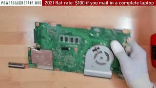 ASUS K501u K501UX disassembly laptop charge port power jack repair fix taking apart tear down guide