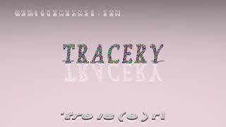 tracery - pronunciation + Examples in sentences and phrases