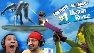 FORTNITE THICCtory Royale! FGTeeV Loses to Mr. Beast for $1 Million Dollars (Marvel Silver Surfer)