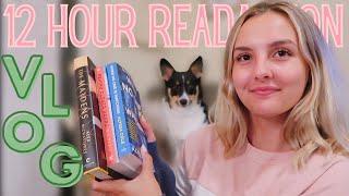 mystery/thriller reading vlog  12 HOUR READATHON