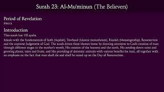 Surah Muminoon with English Translation by Mishary Rashid Al_Afasy