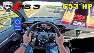 653HP AUDI RS3 8Y by MTM is FANTASTIC on the AUTOBAHN!