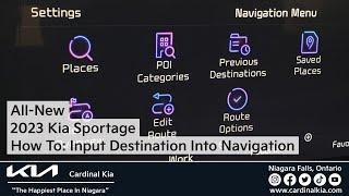 All-New 2023 Kia Sportage | How To Input Destination Into Your Navigation!