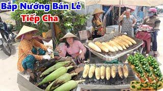 Hai Chị Em Chia Ra Bán Tiếp Cha Đám Bắp Nếp | EM BÁN BẮP NƯỚNG MỠ HÀNH CHỊ THÌ BÁN BẮP LUỘC/ #NSĐQ