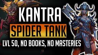 RAID: Shadow Legends | Kantra the Spider tank! Level 50, No books, No masteries?! Can she do it?