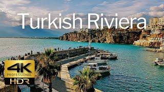 Turkish Riviera 4K HDR Alanya, Side, Mahmutlar, Sapadere Canyon, Mamure Castle, Manavgat Waterfall