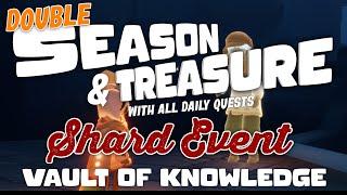 DOUBLE Season & Treasure Candles and Daily Quest | Vault of knowledge | SkyCotl | NoobMode