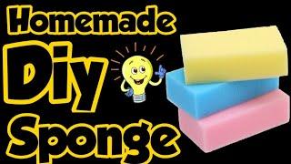 Diy Homemade Sponge - How to make Sponge at home/Homemade Sponge Making at home/Diy Homemade Things