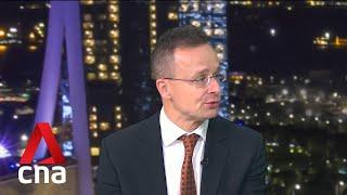 Hungary's Foreign Minister Péter Szijjártó speaks about EU, NATO and Russia-Ukraine war