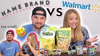 NAME BRAND vs WALMART // Is name brand actually better than off brand? [Great Value Taste Test]