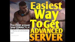 HOW TO GET ADVANCED SERVER | YOU MUST ANSWER THE FORM CORRECTLY | I'LL TEACH YOU HOW TO ANSWER IT!!!