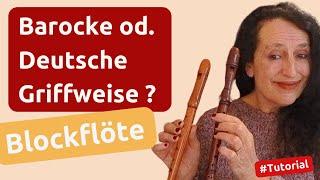 Barocke oder Deutsche Griffweise - Unterschied