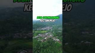 Desa Gentinggunung Kecamatan Sukorejo Kabupaten Kendal Jawa Tengah. View on Drone