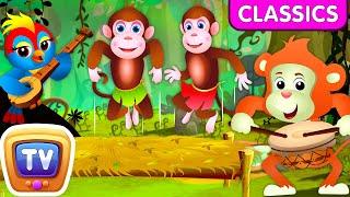 Five Little Monkeys Jumping on the Bed - The Smart Monkeys - Kids Songs - ChuChu TV Classics