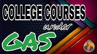 COLLEGE COURSES UNDER GAS STRAND | Kent Ligero