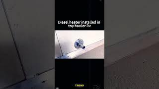 LF Bros diesel heater N2 installed in toy hauler RV#dieselheater #chinesedieselheater #outdoor#rv