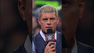 Did Cody Rhodes make himself clear? 