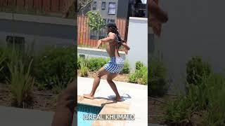 Real khumalo reacts to dancing crying woman