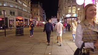 HOT SUMMER EVENING WALK IN LONDON | NIGHTLIFE, 10 PM in SOHO LONDON [4K60FPS]