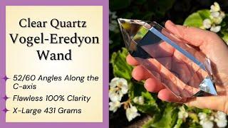 Flawless Vogel-Eredyon Clear Quartz  Wand - 6 Facets (431g)