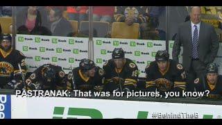 Reilly Smith, Milan Lucic make fun of David Pastrnak's celly