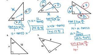 Right Triangle Trigonometry Review