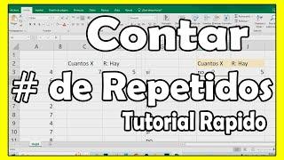 Como Contar DATOS Repetidos en Excel Tutorial paso a paso