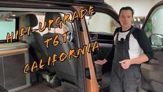 VW T6.1 California bekommt ein Soundupgrade mit Subwoofer und Verstärker