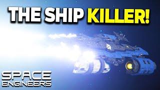 Railgun SHIP KILLER! - Space Engineers - Starhawk Frigate