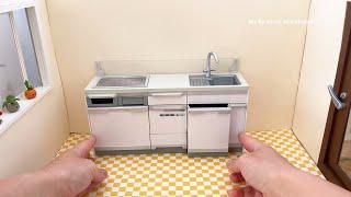 Mini kitchen set installation  ASMR 