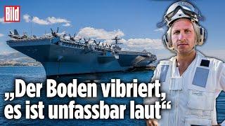 USS Gerald R. Ford: An Bord des teuersten und größten Kriegsschiffs der Welt | BILD Reportage