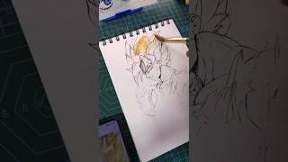 drawing Goku #shorts #art #anime #drawing