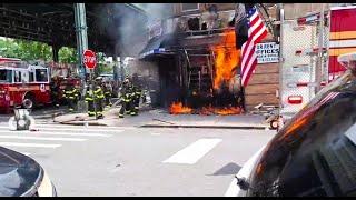 FDNY - Early Arrival + Audio - Bronx All Hands Box 3464 - Heavy Fire in A Deli - 7/7/24