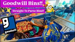 Let’s Go To Goodwill Bins!! Going Straight To The Purse & Shoe Bins! Thrift With Me! ++HAUL!