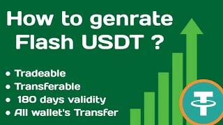 How To Create Flash USDT || Create Flash USDT Via Software #flash #flashusdt #flashusdtavailable